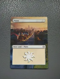 Plains MTG Marvel's Spider-Man Hand Painted Borderless Extended Altered Art - Image 1