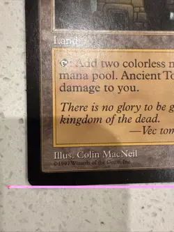 Ancient Tomb: 1997 Magic the Gathering - Tempest Regular - Image 5