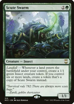 Scute Swarm: MtG Magic the Gathering New Capenna Commander Rare - Image 1