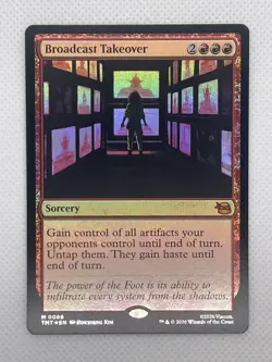 MTG Teenage Mutant Ninja Turtles-Broadcast Takeover M0086 Foil - Image 1