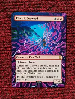 Electric Seaweed Teenage Mutant Ninja Turtles Eternal Hand Painted Altered Art v - Image 1