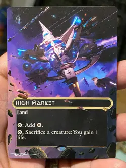 High Market MTG Edge of Eternities Stellar Sights Hand Painted Altered Art Tentz - Image 1