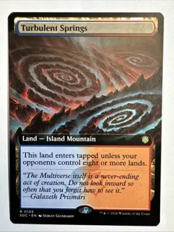 MTG Secrets of Strixhaven Turbulent Springs Extended Art RARE Commander NM - Image 1