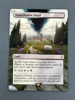 Shineshadow Snarl MTG Final Fantasy Commander Hand Painted Extended Altered Art - Image 1