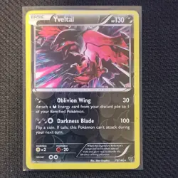 Pokemon Yveltal 78/146 XY Holo Rare Basic 130 HP English Card 2014 - Image 1
