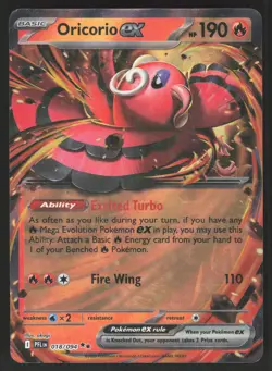 Oricorio ex 018/094 Pokemon TCG Phantasmal Flames NM - Image 1