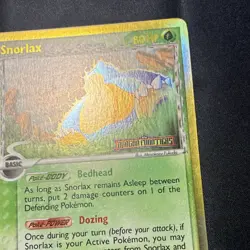 Pokemon SNORLAX (DELTA SPECIES) 10/101 REVERSE HOLO EX DRAGON FRONTIERS . LP-mp - Image 2