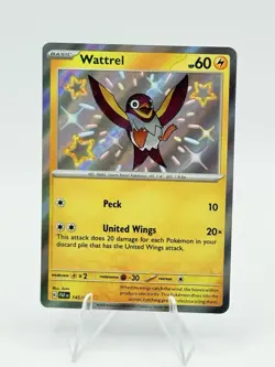 Wattrel - 145/091 - Shiny Rare Pokemon SV04.5 - Paldean Fates - Image 1