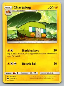 Pokemon TCG SM Base Set Charjabug 51/149 - Image 1
