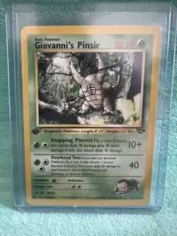 Pokemon Card - Giovanni's Pinsir Gym Challenge 24/132 Rare 1st Edition - Image 1