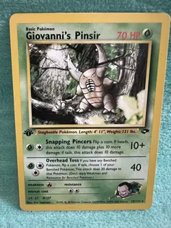 Pokemon Card - Giovanni's Pinsir Gym Challenge 24/132 Rare 1st Edition - Image 2