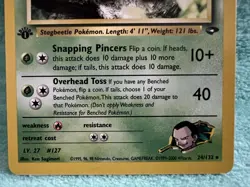 Pokemon Card - Giovanni's Pinsir Gym Challenge 24/132 Rare 1st Edition - Image 5