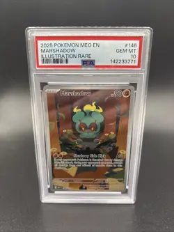 Marshadow #146 IR Illustration Rare Mega Evolutions 2025 Pokemon PSA 10 - Image 1