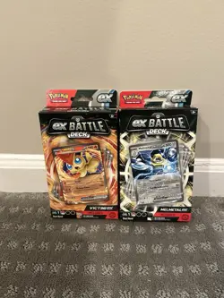 2 DECKS VICTINI & MELMETAL Pokemon ex Battle Deck Starter English 60 Cards PER - Image 1