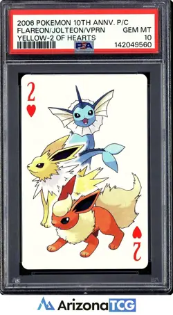 Pokemon 2006 Flareon/Jolteon/Vaporeon 2 Yellow 10th Anniversary GEM MINT PSA 10 - Image 1