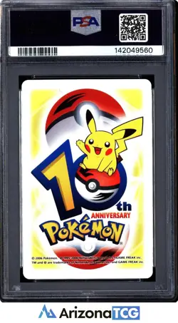 Pokemon 2006 Flareon/Jolteon/Vaporeon 2 Yellow 10th Anniversary GEM MINT PSA 10 - Image 2