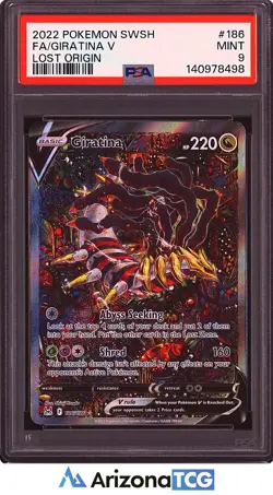 Pokemon 2022 Giratina V 186/196 Alt Art Lost Origin PSA 9 - Image 1