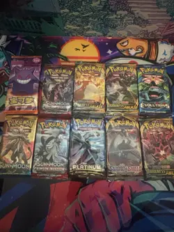 Pokemon TCG Booster Pack Lot of 10 Sun & Moon, Darkness Ablaze, sealed platinum - Image 1