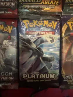 Pokemon TCG Booster Pack Lot of 10 Sun & Moon, Darkness Ablaze, sealed platinum - Image 2