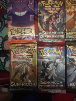Pokemon TCG Booster Pack Lot of 10 Sun & Moon, Darkness Ablaze, sealed platinum - Image 3