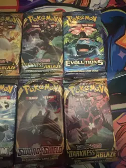 Pokemon TCG Booster Pack Lot of 10 Sun & Moon, Darkness Ablaze, sealed platinum - Image 5