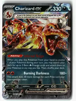 Charizard ex ⭐ 054/091 Holo Double Rare Paldean Fates 2024 Pokemon NM - Image 1