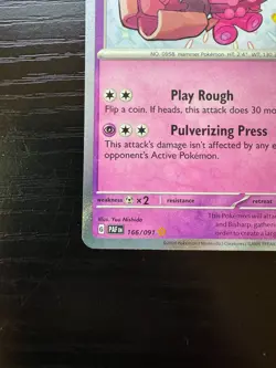 Pokemon TCG Tinkatuff 166/091 Sv: Paldean Fates Shiny Rare NM - Image 4