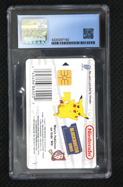 CGC Graded PRISTINE 10 1999 Jigglypuff Pokemon Snap Nintento White - Blockbuster - Image 2