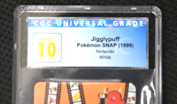 CGC Graded PRISTINE 10 1999 Jigglypuff Pokemon Snap Nintento White - Blockbuster - Image 3