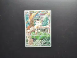 Pokemon Meowth Illustration Rare Holo 106/094 Me02: Phantasmal Flames 70 HP NM - Image 1