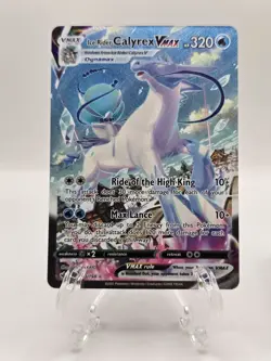 Pokemon TCG Chilling Reign Ice Rider Calyrex VMAX 203/198 Full Art Alt Art NM - Image 1
