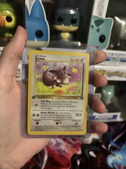 Pokemon TCG Eevee 51/64 Jungle Regular Common 50 HP Basic 1st Edition English - Image 1