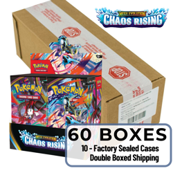 10 x Pokemon Chaos Rising Booster Cases - 60 Factory Sealed Boxes PRESALE - Image 1