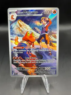 TCG POKEMON ETHAN'S MAGCARGO HOLO ILLUSTRATION RARE 222/217 ASCENDED HEROES - Image 1