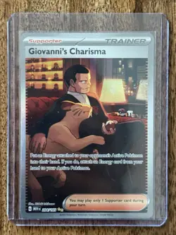 Pokemon - 204/165 Giovanni's Charisma SV Scarlet & Violet 151 Illustration Rare - Image 1