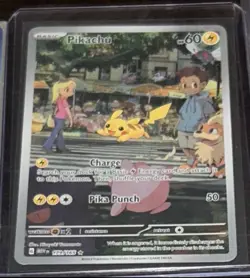 Pokemon Pikachu 173/165 Sv: Scarlet & Violet 151 Illustration Rare Full Art Holo - Image 1