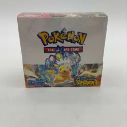 Pokemon TCG Scarlet & Violet Surging Sparks Booster Box SEALED w/Acrylic - Image 1