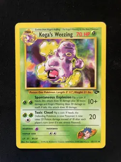Koga's Weezing 50/132 Uncommon Gym Challenge Pokemon Moderately Played - Image 2