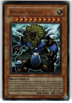 Andro Sphinx Ultra Rare EP1-EN002 Yu-Gi-Oh! Movie Exclusive Pack LP - Image 1