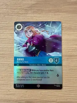 Disney Lorcana Anna Braving The Storm Fabled 218/204 NM - Image 1