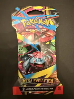 Pokemon TCG Mega Evolution Sleeved Booster Pack Factory Sealed (Venusaur Art) - Image 1