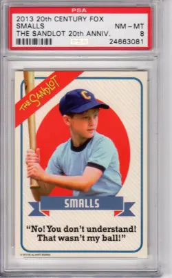 2013 20th Century Fox The Sandlot 20th Anniversary Smalls PSA 8 Pop 2 - Image 1