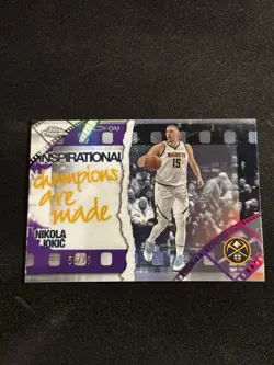 Topps Chrome 2025-26 Inspirational Nikola Jokic #IP-8 Purple Refractor /75 - Image 3