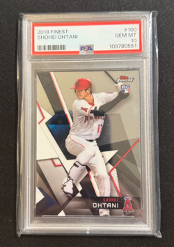💎 2018 Topps Finest SHOHEI OHTANI #100 Rookie RC Baseball Card PSA 10 - Image 1