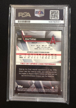 💎 2018 Topps Finest SHOHEI OHTANI #100 Rookie RC Baseball Card PSA 10 - Image 2
