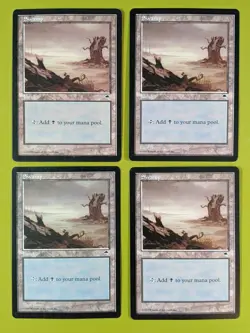Swamp (Horizontal Log) x4 Tempest 4x Playset Magic the Gathering MTG - Image 1