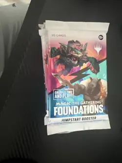 9 mtg jumpstart and draft packs, 6 jumpstart, 3 Wilds of Eldraine packs - Image 1