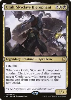 Orah, Skyclave Hierophant 2x FOIL ZNR MTG Zendikar Rising Rare MINT white black - Image 1