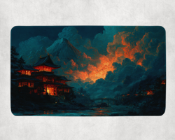TCG Playmat | Japanese Temple Themed TCG Playmat | MTG Playmat | Flesh & Blood - Image 2