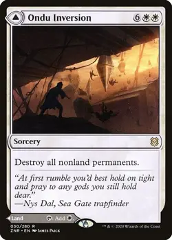 Ondu Inversion / Ondu Skyruins 1x FOIL ZNR MTG Zendikar Rising Rare MINT white - Image 1